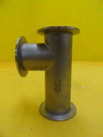 Nor-Cal 99B1554-C High Vacuum Tube Tee Stainless Steel NW50 Used Working