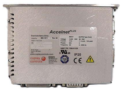 Copley Controls 800-1811 Dual Axis Servo Drive Accelnet Plus Working Surplus