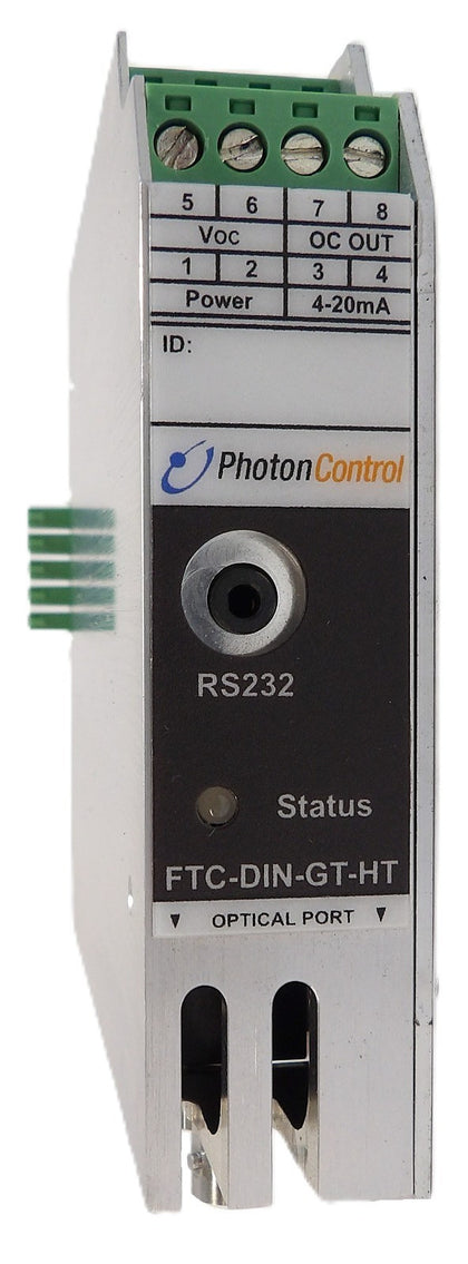 Photon Control FGA-0272A Fiber Optic Temperature Converter FTC-DIN-GT-HT Working