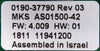AMAT Applied Materials 0190-37790 Interlock Module P3I Chamber PCB Working