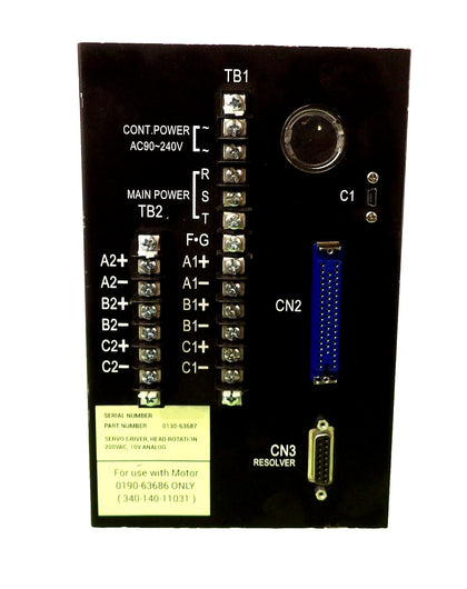 AMAT Applied Materials 0190-63687 Head Rotation Servo Driver NSK Working Surplus
