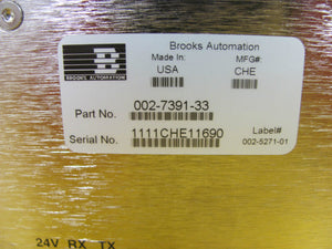 Brooks Automation 002-7391-33 Wafer Prealigner CHE Working Surplus