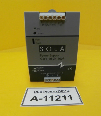 Emerson SDN 10-24-100P Rack Mount 24VDC Power Supply SOLA Used Working
