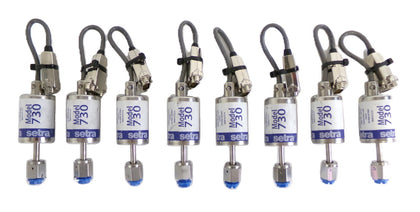 Setra 730G100TAD42CZZKA1 Pressure Transducer Model 730 Reseller Lot of 8 Spare