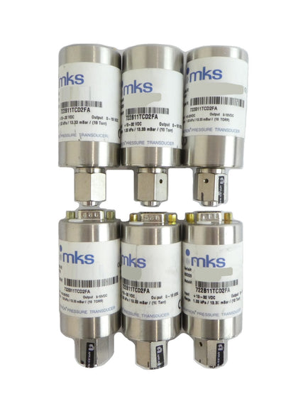 MKS Instruments 722B11TCD2FA Baratron Pressure Transducer 722B Lot of 6 Working
