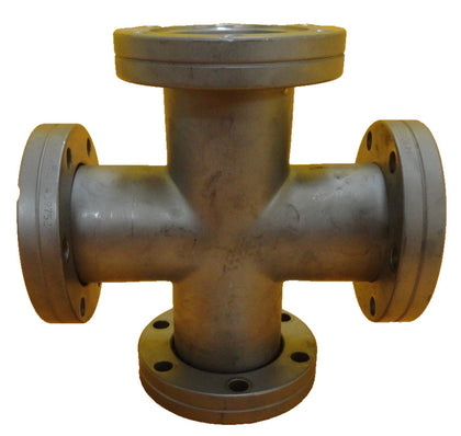 Edwards High Vacuum 4-Way Cross DN40CF CF70 Rotatable to Fixed Flange HPS Used