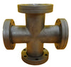 Edwards High Vacuum 4-Way Cross DN40CF CF70 Rotatable to Fixed Flange HPS Used