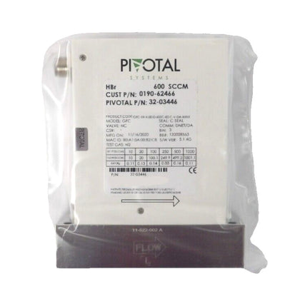 Pivotal 32-03446 Mass Flow Controller MFC 600 SCCM HBr New Surplus