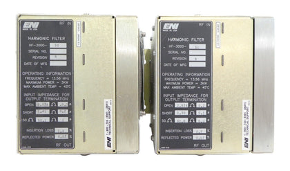 ENI Power Systems HF-3000-50 Harmonic Filter Reseller Lot of 2 Working