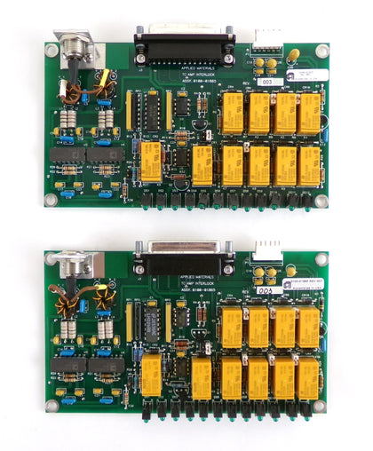 AMAT Applied Materials 0100-01865 TC Amp Interlock PCB Reseller Lot of 2 Spare