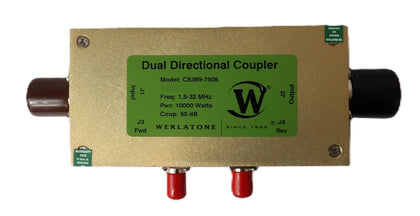 Werlatone C5389-7506 Dual Directional RF Signal Coupler 1.5-32 MHz 10000W New