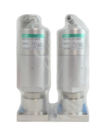 CKD MAGD-21V-AT2-X0026 Pneumatic Diaphragm Valve AMAT 3870-07498 Lot of 2 New