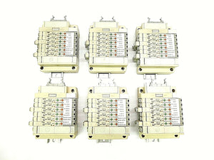 SMC 6-Port Pneumatic Manifold SZ3260-5LOZD-C4 SZ3360-5LOZD-C4 Lot of 6 Working