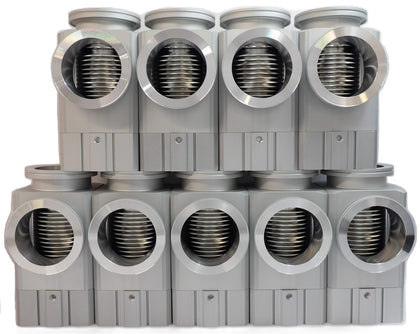 SMC XLA-80-X741 High Vacuum Angle Valve Vacuum Series Lot of 9 New Surplus