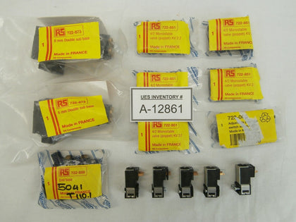 Crouzet Pneumatic Components Lot of 14 722-851 81519 722-873 722-889 723-006 New