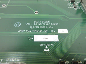 Delta Design 1935860-501 PXI-TC Interface Board PCB Used Working