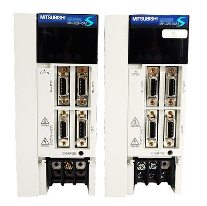 Mitsubishi Electric MR-J2S-40A1 AC Servo Driver MELSERVO Lot of 2 Working Spare