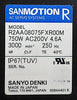 Sanyo Denki R2AA08075FXR00M AC Servo Motor SANMOTION R w/Gearhead Working