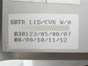 SPTS Technologies A38123 Sigma 200 Shutter Lid Cover W/A A47582 Working Surplus