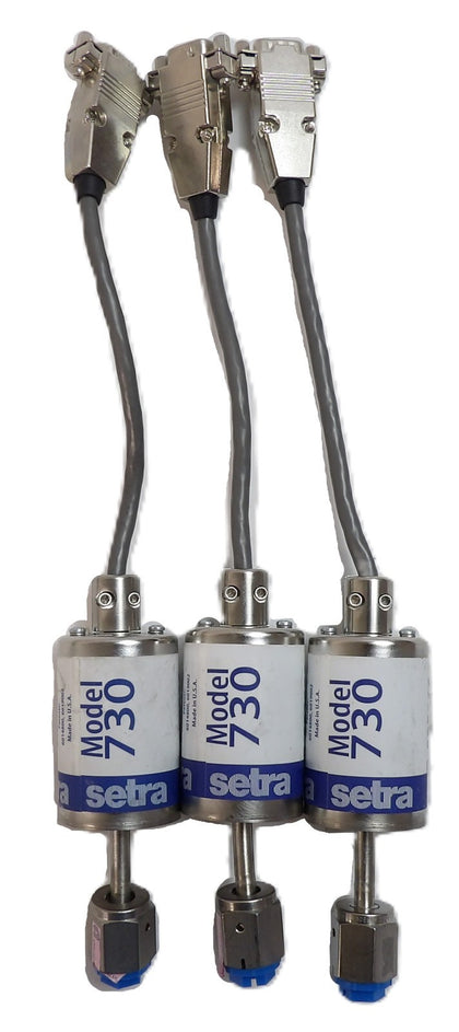Setra 730G100TAD42CZZKA1 Pressure Transducer Model 730 Reseller Lot of 3 Working