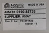 AMAT Applied Materials 0190-85739 9-Port Pneumatic Manifold Lot of 2 Working