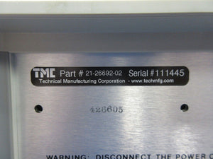 TMC 21-26692-02 Active Piezoelectric Vibration Control System STACIS 2000 Used