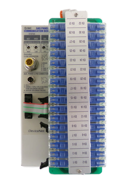 SMC IN587-07-A 16-Port Gas Panel Pneumatic Manifold Working Surplus