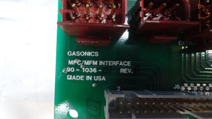 Gasonics 90-1036-01 MFC/MFM Interface PCB Revision F Lot of 2 Used Working