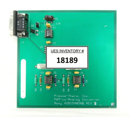 Plasma-Therm 4281540501 PWN-to-Analog Converter Board PCB Clusterlock 7000 Spare