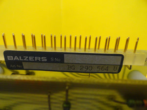 Balzers BG 290 561 U Transformer PCB Card BG 290 564 U Used Working