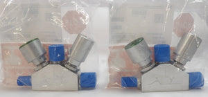 Parker Veriflo 45300319 3-Way Pneumatic Diaphragm Valve Lot of 2 New