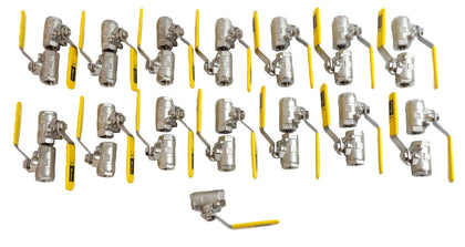 Parker CF8M 2000 WOG Ball Valve 3/8" V502SS Series Reseller Lot of 29 New