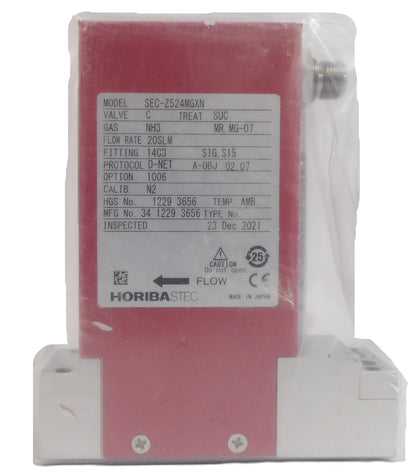 Horiba STEC SEC-Z524MGXN Mass Flow Controller MFC 20 SLM NH3 New Surplus