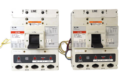 Eaton 6633C81G03 3-Pole Circuit Breaker LD 35k LD3600F Reseller Lot of 2 Working