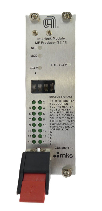 MKS Instruments AS01500-10-1 Interlock Module PCB CDN497 AMAT 0190-61381 Working