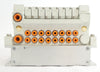 SMC VV5Q11-ULB990021 8-Port Pneumatic Manifold EX160-SDN1 Working Surplus