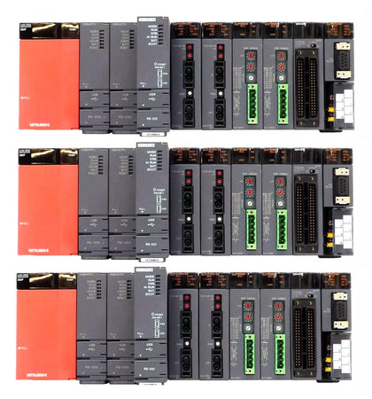 Mitsubishi MELSEC-Q PLC Control Assembly Q25HCPU Q173CPUN Lot of 3 Working Spare