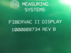 Particle Measuring Systems 1000008735 FiberVac II Display Board PCB Rev. B Used