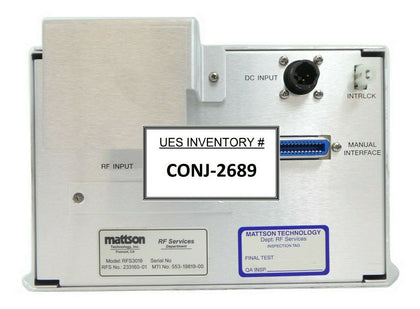 RF Services 233160-01 RF Match RFS 3018 Mattson Technology 553-19819-00 New