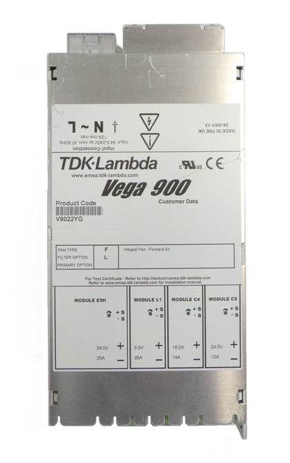 TDK-Lambda V9022YG Spectrometer Power Supply Vega 900 AB Sciex Working Surplus