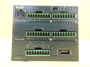 Matsushita NAiS Programmable PLC System FP0-C14 FP0-E16 FP0-A21 Used Working