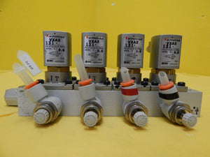SMC VXA2 131 Air Operated Valve Assembly Reseller Lot of 2 Used Working