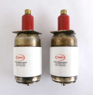 Comet CVUN Capacitor Lot of 4 CVUN-1000AC/5-JHJA-Z CVUN-100AC/15-JHJA-Z Working