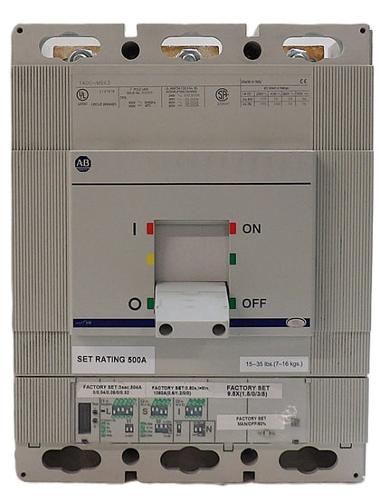 AB Allen-Bradley 140G-M6X3 3-Pole Industrial Circuit Breaker Working Surplus