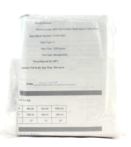 Pivotal Systems 32-03039 Mass Flow Controller MFC 300 SCCM NF3 New Surplus