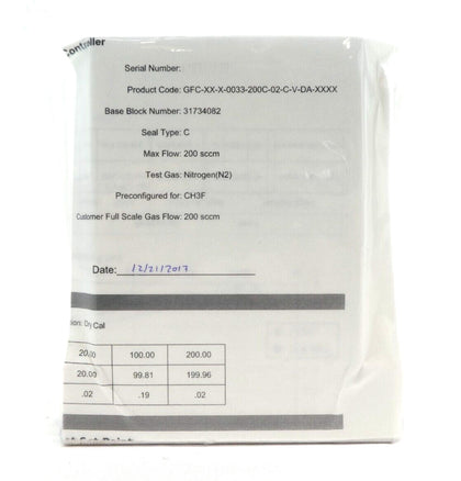 Pivotal Systems 32-03036 Mass Flow Controller MFC 200 SCCM CH3F New Surplus