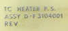 Varian Semiconductor VSEA D-F3104001 TC Heater Power Supply PCB Card Rev. C