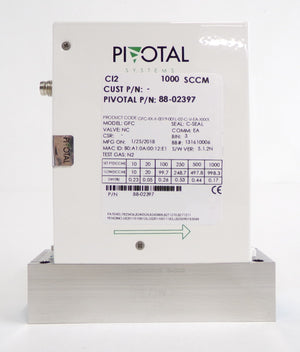 Pivotal Systems 88-02397 Mass Flow Controller MFC 1000 SCCM C12 New Surplus