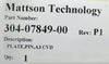 Mattson Technology 304-07849-00 A3 CVD Ceramic Pin Plate New Surplus