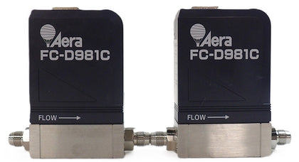 Aera FC-D981C Mass Flow Controller MFC 20000 SCCM Lot of 2 Surplus